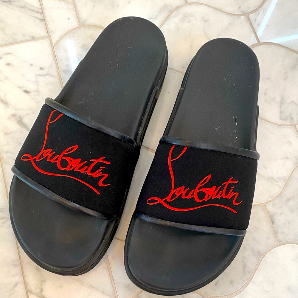 Christian Louboutin fits size 10.5 men. Worn once. 100 percent Authentic